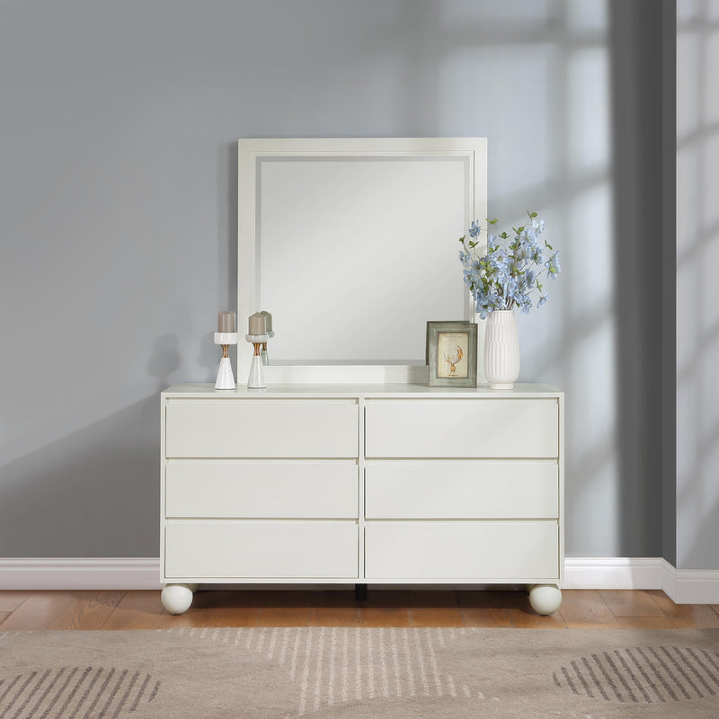 Meridian Kent Cream Mirror IMAGE 2