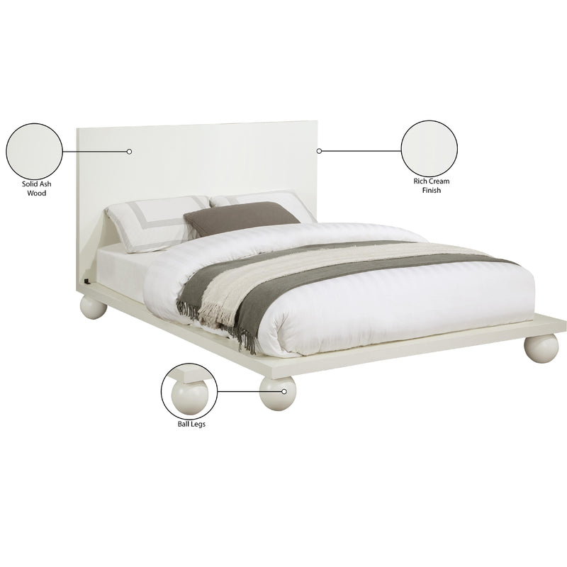 Meridian Kent Cream Queen Bed (3 Boxes) IMAGE 8