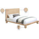 Meridian Kent Natural King Bed (3 Boxes) IMAGE 8