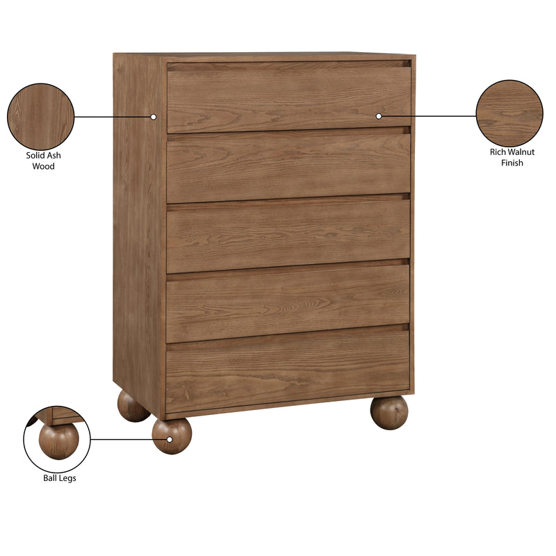 Meridian Kent Walnut Chest IMAGE 9