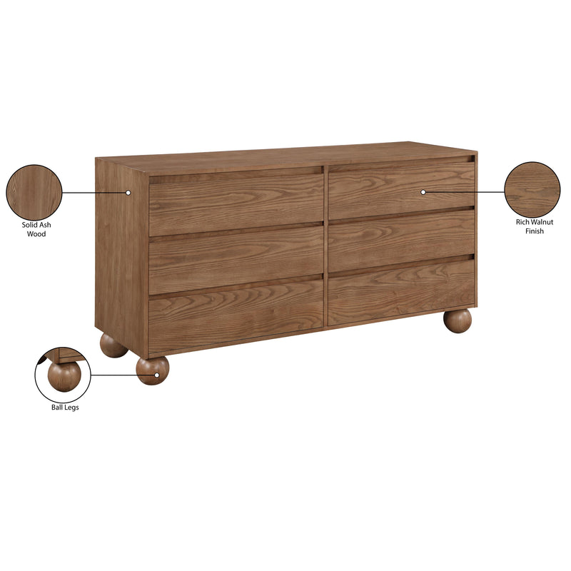 Meridian Kent Walnut Dresser IMAGE 10