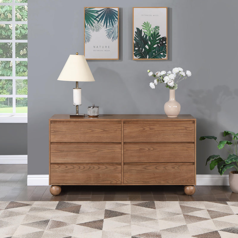 Meridian Kent Walnut Dresser IMAGE 2