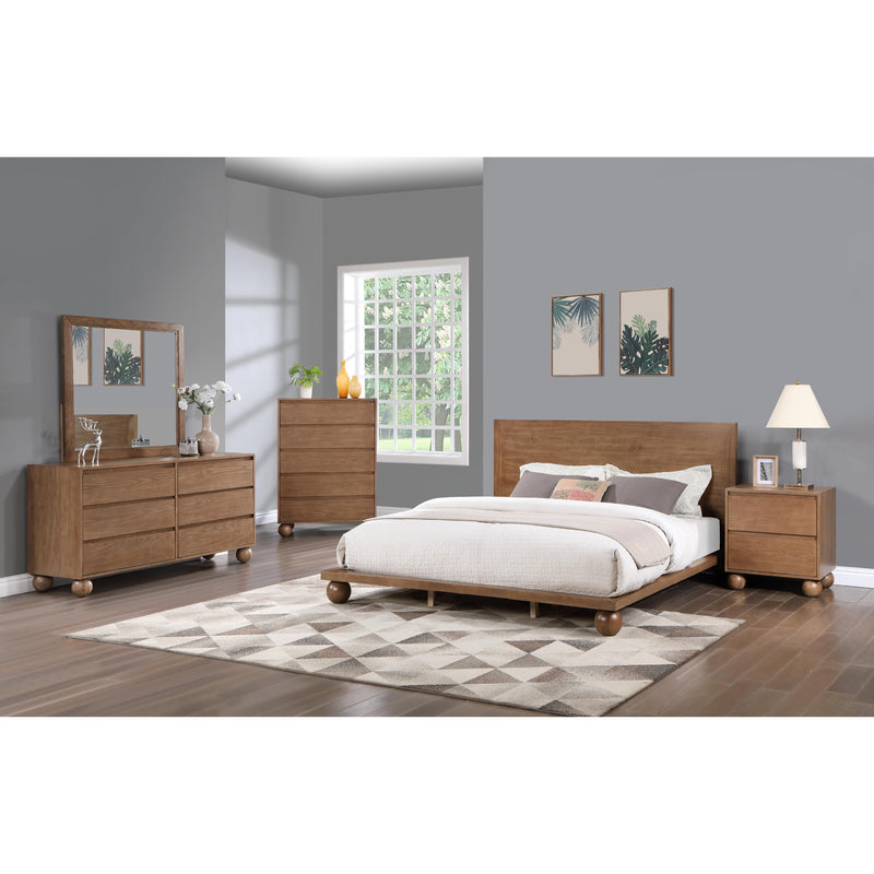 Meridian Kent Walnut King Bed (3 Boxes) IMAGE 8