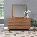 Meridian Kent Walnut Mirror IMAGE 2