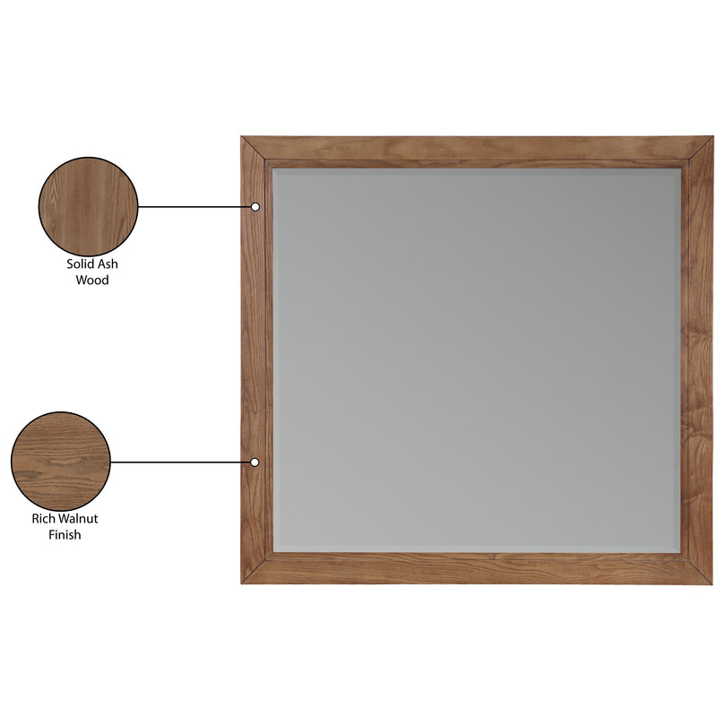 Meridian Kent Walnut Mirror IMAGE 6