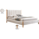 Meridian Kona Cream Polyester Fabric Full Bed IMAGE 8