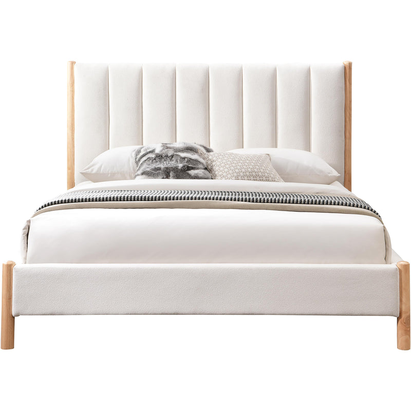 Meridian Kona Cream Polyester Fabric King Bed IMAGE 3
