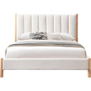Meridian Kona Cream Polyester Fabric Queen Bed IMAGE 3