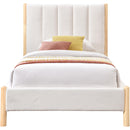 Meridian Kona Cream Polyester Fabric Twin Bed IMAGE 3