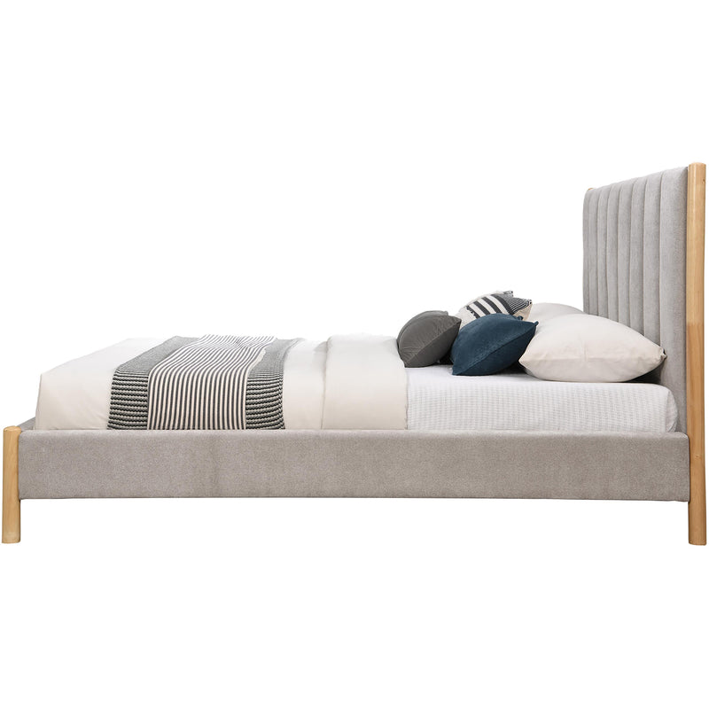 Meridian Kona Grey Polyester Fabric Full Bed IMAGE 4