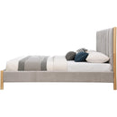 Meridian Kona Grey Polyester Fabric King Bed IMAGE 4