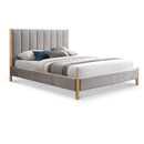 Meridian Kona Grey Polyester Fabric Queen Bed IMAGE 1