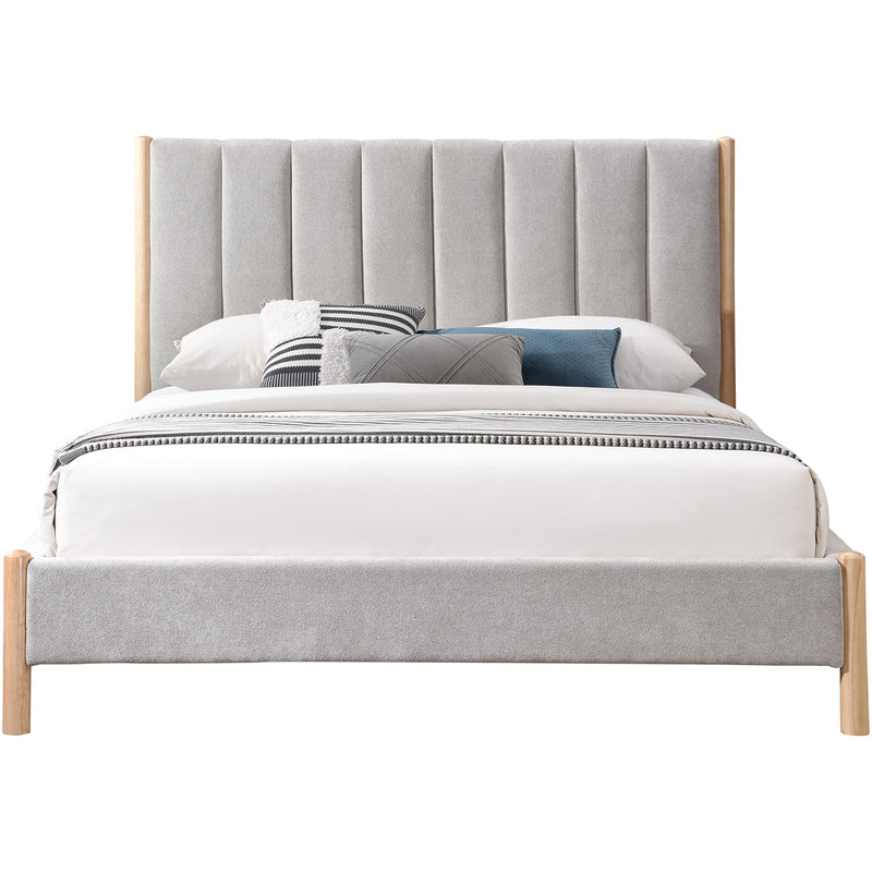 Meridian Kona Grey Polyester Fabric Queen Bed IMAGE 3