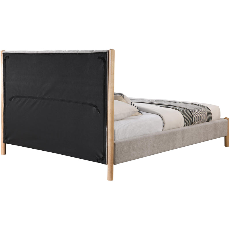 Meridian Kona Grey Polyester Fabric Queen Bed IMAGE 5