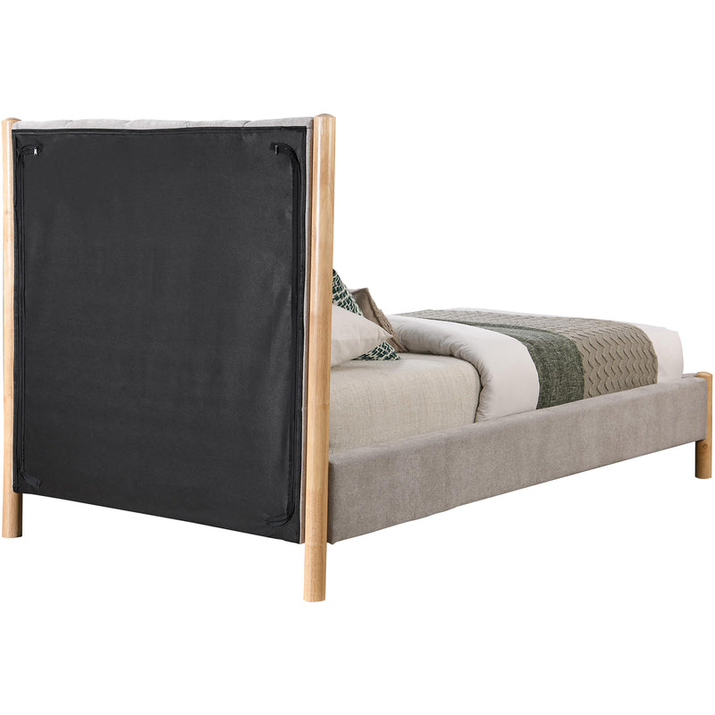 Meridian Kona Grey Polyester Fabric Twin Bed IMAGE 5