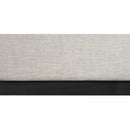 Meridian Logan Beige Linen Textured Fabric King Bed IMAGE 7