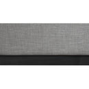 Meridian Logan Grey Linen Textured Fabric King Bed IMAGE 7