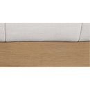 Meridian Lucia Cream Linen Textured Fabric King Bed IMAGE 7