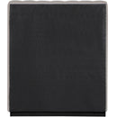 Meridian Lucia Grey Linen Textured Fabric Twin Bed IMAGE 5