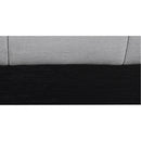 Meridian Lucia Grey Linen Textured Fabric Twin Bed IMAGE 7