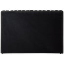 Meridian Nash Black Boucle Fabric Twin Bed IMAGE 6