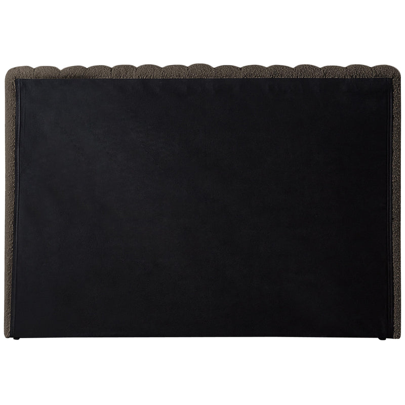 Meridian Nash Brown Boucle Fabric Twin Bed IMAGE 6