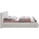 Meridian Nash Cream Boucle Fabric Queen Bed IMAGE 5
