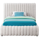 Meridian Nash Cream Boucle Fabric Twin Bed IMAGE 3