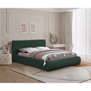 Meridian Nash Green Boucle Fabric Full Bed IMAGE 2
