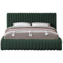Meridian Nash Green Boucle Fabric Full Bed IMAGE 3