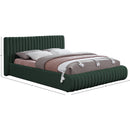 Meridian Nash Green Boucle Fabric King Bed IMAGE 9