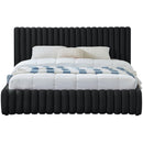 Meridian Nico Black Velvet King Bed IMAGE 3