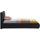Meridian Nico Black Velvet Twin Bed IMAGE 5