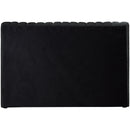 Meridian Nico Black Velvet Twin Bed IMAGE 6