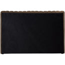 Meridian Nico Brown Velvet Twin Bed IMAGE 6