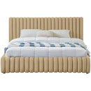 Meridian Nico Camel Velvet Full Bed IMAGE 3