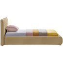 Meridian Nico Camel Velvet Twin Bed IMAGE 5