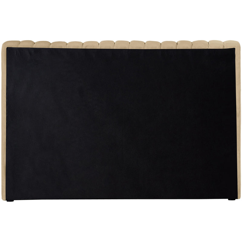 Meridian Nico Camel Velvet Twin Bed IMAGE 6