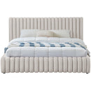 Meridian Nico Cream Velvet Full Bed IMAGE 3