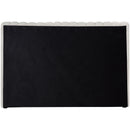 Meridian Nico Cream Velvet Twin Bed IMAGE 6