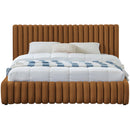 Meridian Nico Saddle Velvet Queen Bed IMAGE 3