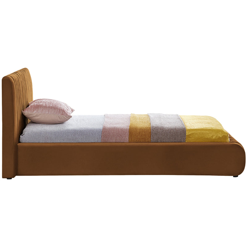 Meridian Nico Saddle Velvet Twin Bed IMAGE 5