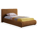 Meridian Nico Saddle Velvet Twin Bed IMAGE 7