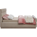 Meridian Paxton Beige Chenille Fabric Queen Bed (3 Boxes) IMAGE 5
