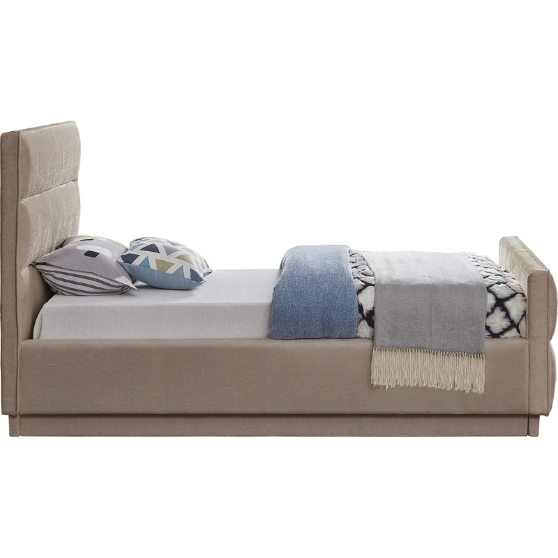 Meridian Paxton Beige Chenille Fabric Twin Bed (3 Boxes) IMAGE 5