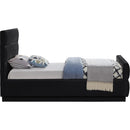 Meridian Paxton Black Chenille Fabric Twin Bed (3 Boxes) IMAGE 5