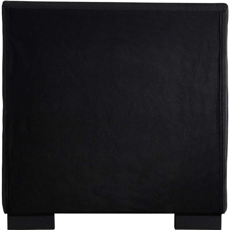 Meridian Paxton Black Chenille Fabric Twin Bed (3 Boxes) IMAGE 6