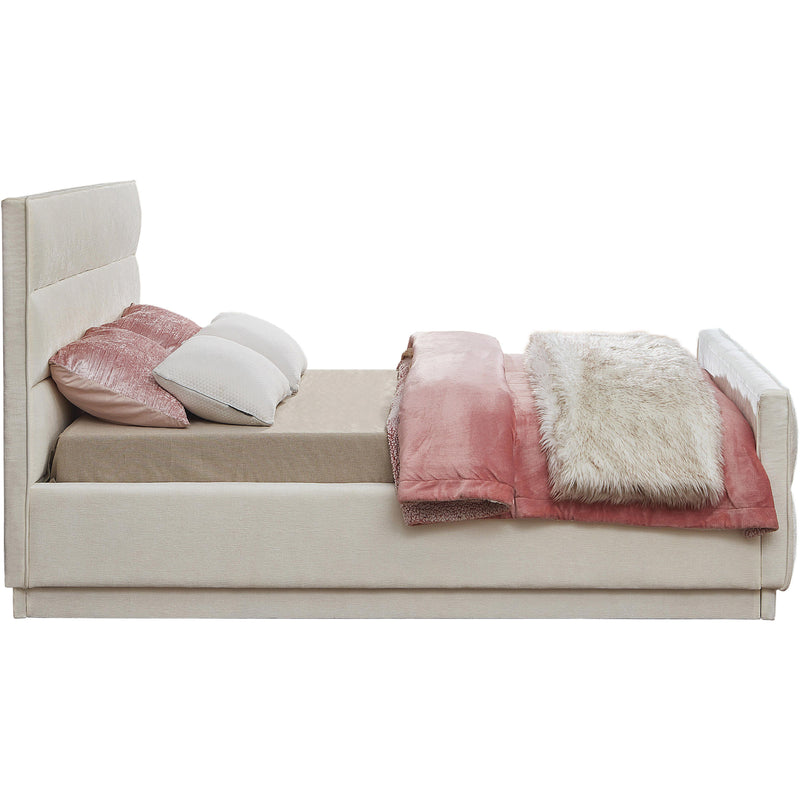 Meridian Paxton Cream Chenille Fabric Full Bed (3 Boxes) IMAGE 5