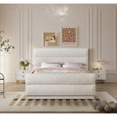 Meridian Paxton Cream Chenille Fabric Queen Bed (3 Boxes) IMAGE 4