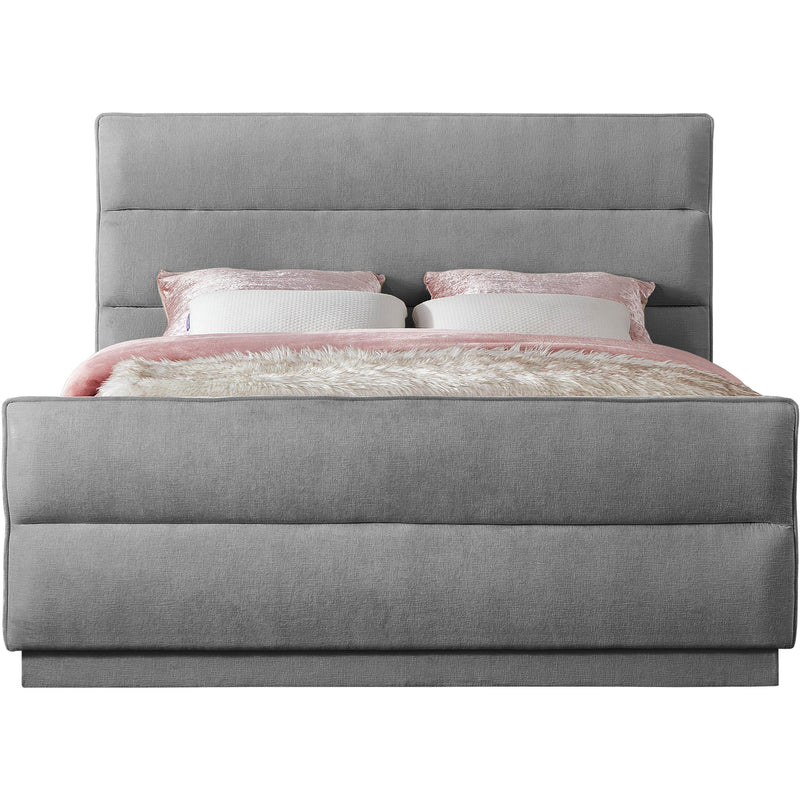 Meridian Paxton Grey Chenille Fabric Full Bed (3 Boxes) IMAGE 3